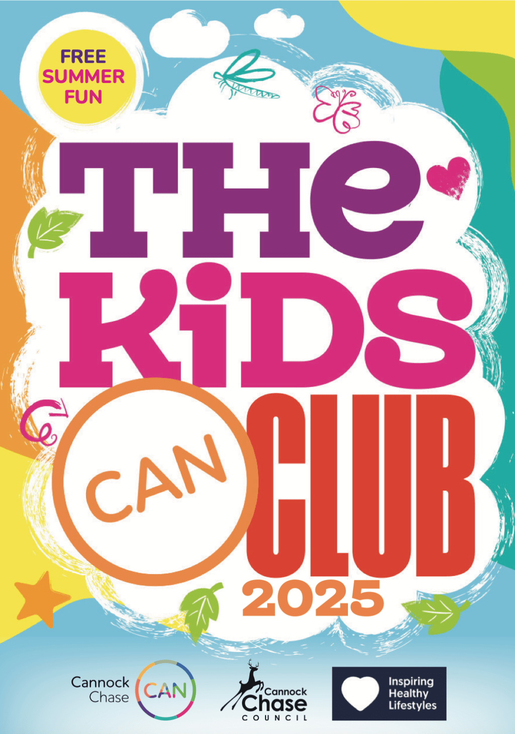 creating a summer guide for children in cannock with a brushy, illustrative&nbsp;style