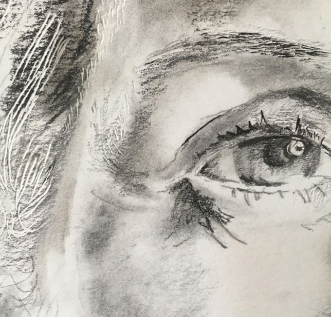 Self-portrait detail